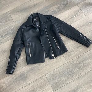 Fake leather jacket